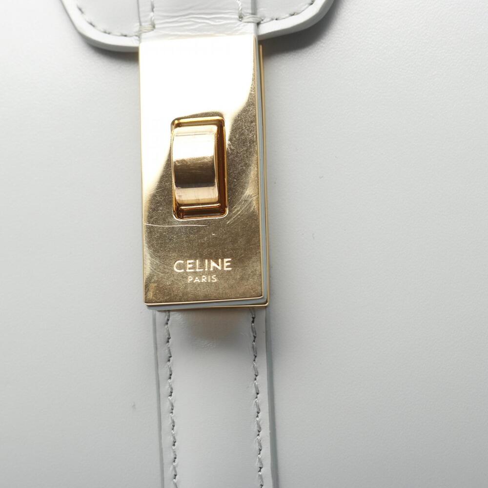 Celine Seize Handbag Leather Blue - Picture 5 of 8